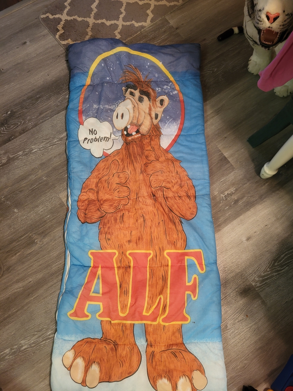 Vintage 80s Alf Sleeping Bag 1987 Alien Productions TV Sitcom Show  Small Flaws